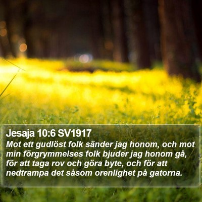 Jesaja 10:6 SV1917 Bible Verse Image