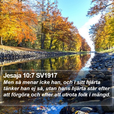 Jesaja 10:7 SV1917 Bible Verse Image