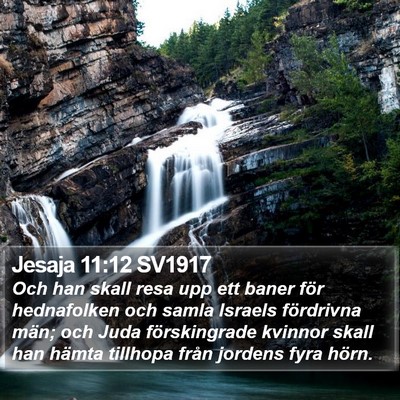 Jesaja 11:12 SV1917 Bible Verse Image