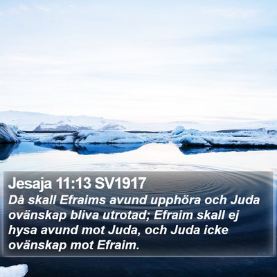 Jesaja 11:13 SV1917 Bible Verse Image