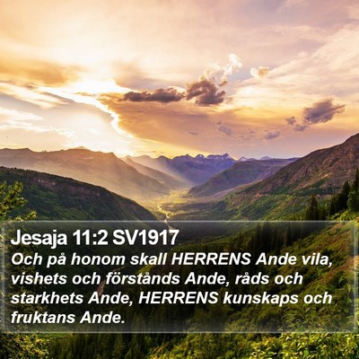 Jesaja 11:2 SV1917 Bible Verse Image