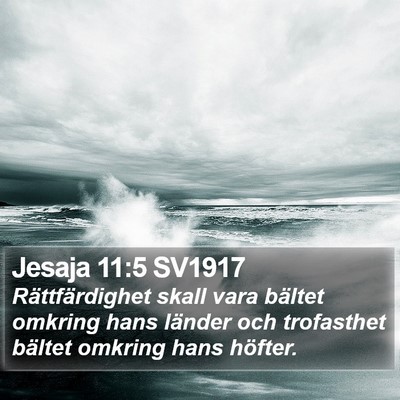 Jesaja 11:5 SV1917 Bible Verse Image