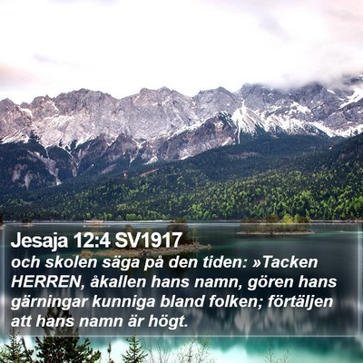 Jesaja 12:4 SV1917 Bible Verse Image