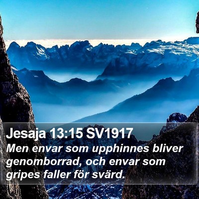 Jesaja 13:15 SV1917 Bible Verse Image