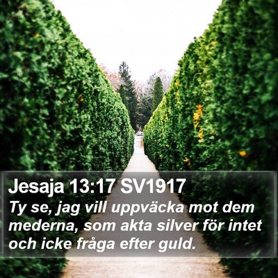Jesaja 13:17 SV1917 Bible Verse Image