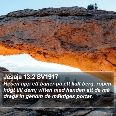Jesaja 13:2 SV1917 Bible Verse Image