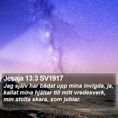 Jesaja 13:3 SV1917 Bible Verse Image