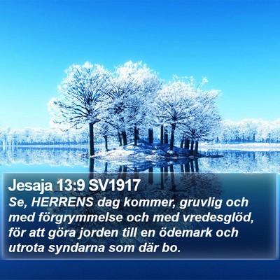 Jesaja 13:9 SV1917 Bible Verse Image