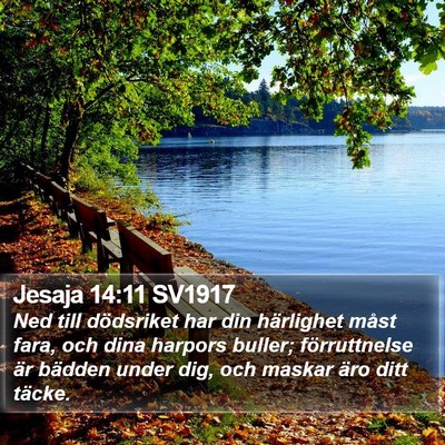 Jesaja 14:11 SV1917 Bible Verse Image