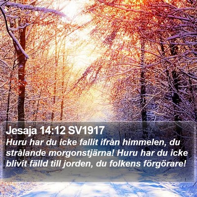 Jesaja 14:12 SV1917 Bible Verse Image