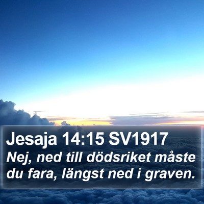 Jesaja 14:15 SV1917 Bible Verse Image