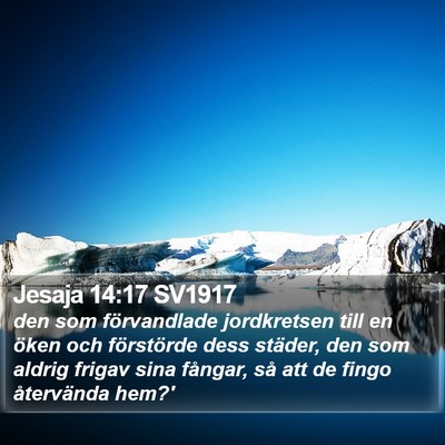 Jesaja 14:17 SV1917 Bible Verse Image