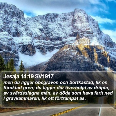 Jesaja 14:19 SV1917 Bible Verse Image