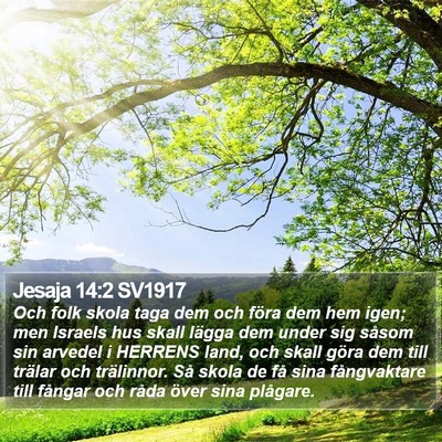 Jesaja 14:2 SV1917 Bible Verse Image