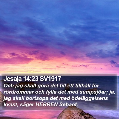 Jesaja 14:23 SV1917 Bible Verse Image