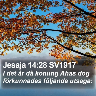 Jesaja 14:28 SV1917 Bible Verse Image