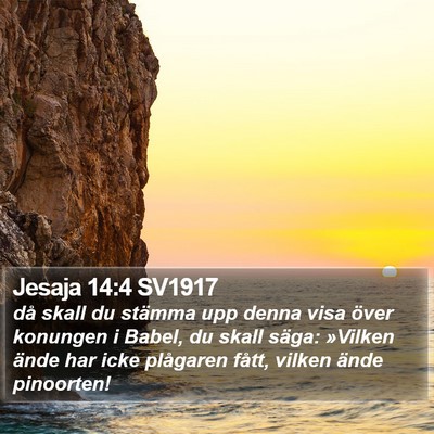 Jesaja 14:4 SV1917 Bible Verse Image