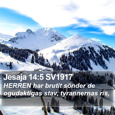Jesaja 14:5 SV1917 Bible Verse Image