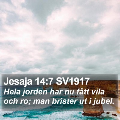 Jesaja 14:7 SV1917 Bible Verse Image