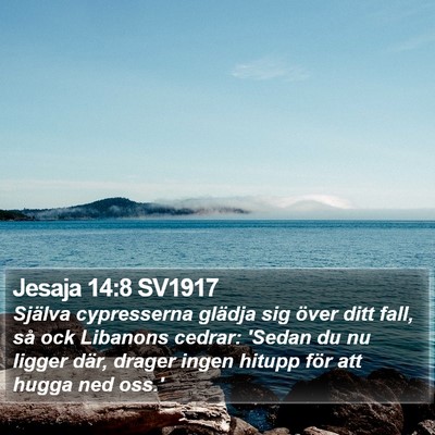Jesaja 14:8 SV1917 Bible Verse Image