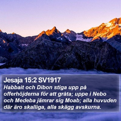 Jesaja 15:2 SV1917 Bible Verse Image