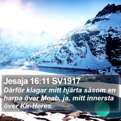 Jesaja 16:11 SV1917 Bible Verse Image