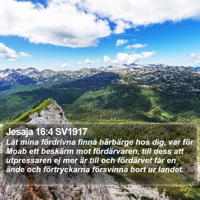 Jesaja 16:4 SV1917 Bible Verse Image