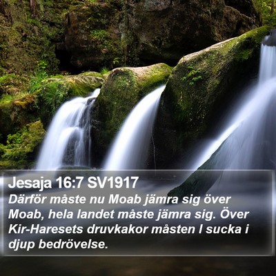 Jesaja 16:7 SV1917 Bible Verse Image