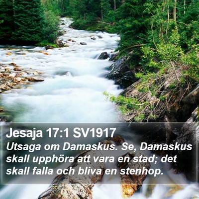 Jesaja 17:1 SV1917 Bible Verse Image