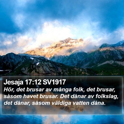 Jesaja 17:12 SV1917 Bible Verse Image