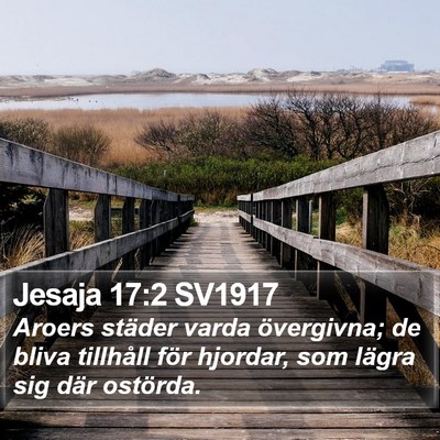 Jesaja 17:2 SV1917 Bible Verse Image