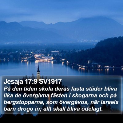 Jesaja 17:9 SV1917 Bible Verse Image