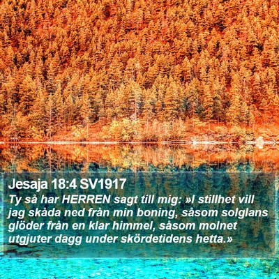 Jesaja 18:4 SV1917 Bible Verse Image