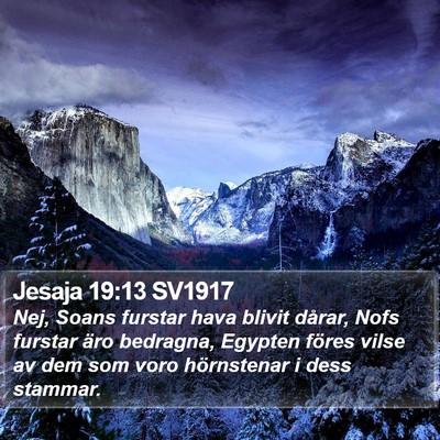 Jesaja 19:13 SV1917 Bible Verse Image