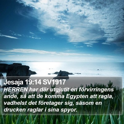 Jesaja 19:14 SV1917 Bible Verse Image