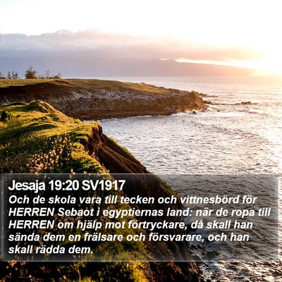 Jesaja 19:20 SV1917 Bible Verse Image