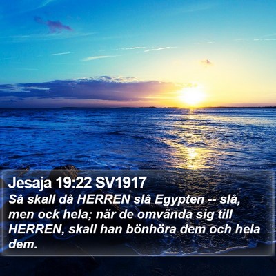 Jesaja 19:22 SV1917 Bible Verse Image