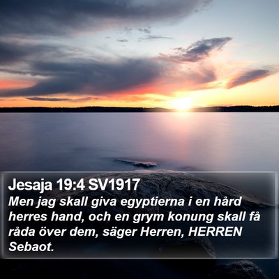 Jesaja 19:4 SV1917 Bible Verse Image