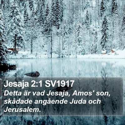 Jesaja 2:1 SV1917 Bible Verse Image