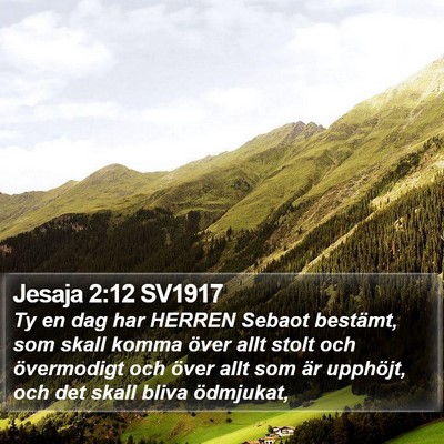 Jesaja 2:12 SV1917 Bible Verse Image