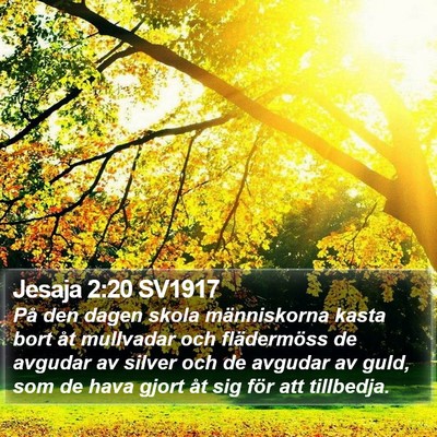 Jesaja 2:20 SV1917 Bible Verse Image