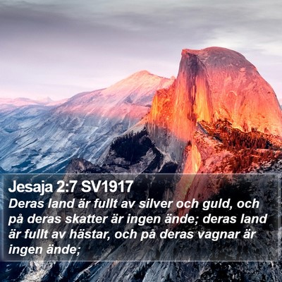 Jesaja 2:7 SV1917 Bible Verse Image
