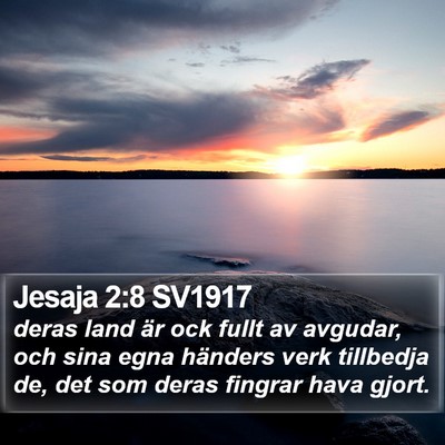 Jesaja 2:8 SV1917 Bible Verse Image