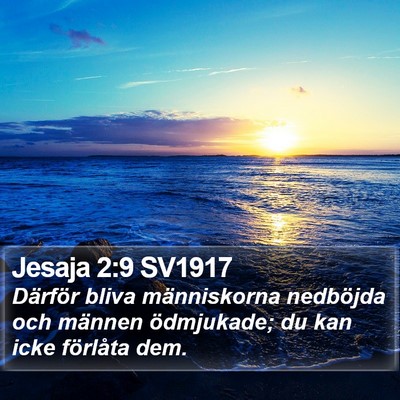 Jesaja 2:9 SV1917 Bible Verse Image