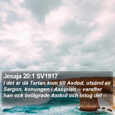 Jesaja 20:1 SV1917 Bible Verse Image