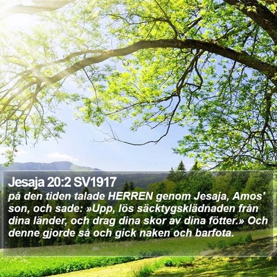 Jesaja 20:2 SV1917 Bible Verse Image
