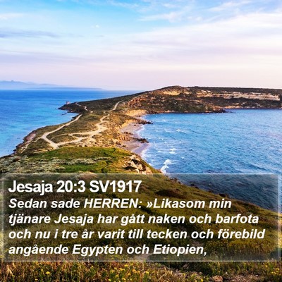Jesaja 20:3 SV1917 Bible Verse Image