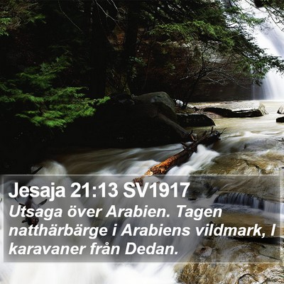 Jesaja 21:13 SV1917 Bible Verse Image