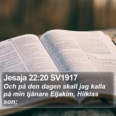 Jesaja 22:20 SV1917 Bible Verse Image