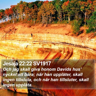 Jesaja 22:22 SV1917 Bible Verse Image